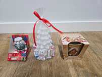 Świąteczny zestaw Bartek Candles - świeca x3 (choinka, nutcracker)