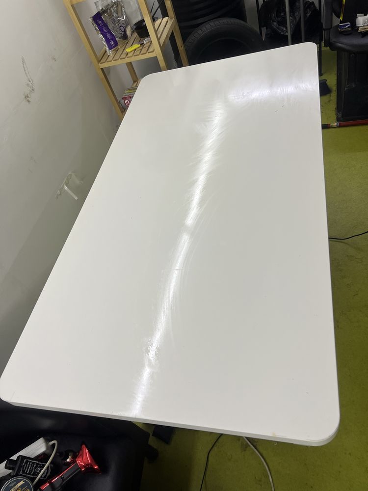 Mesa secretaria branca em madeira