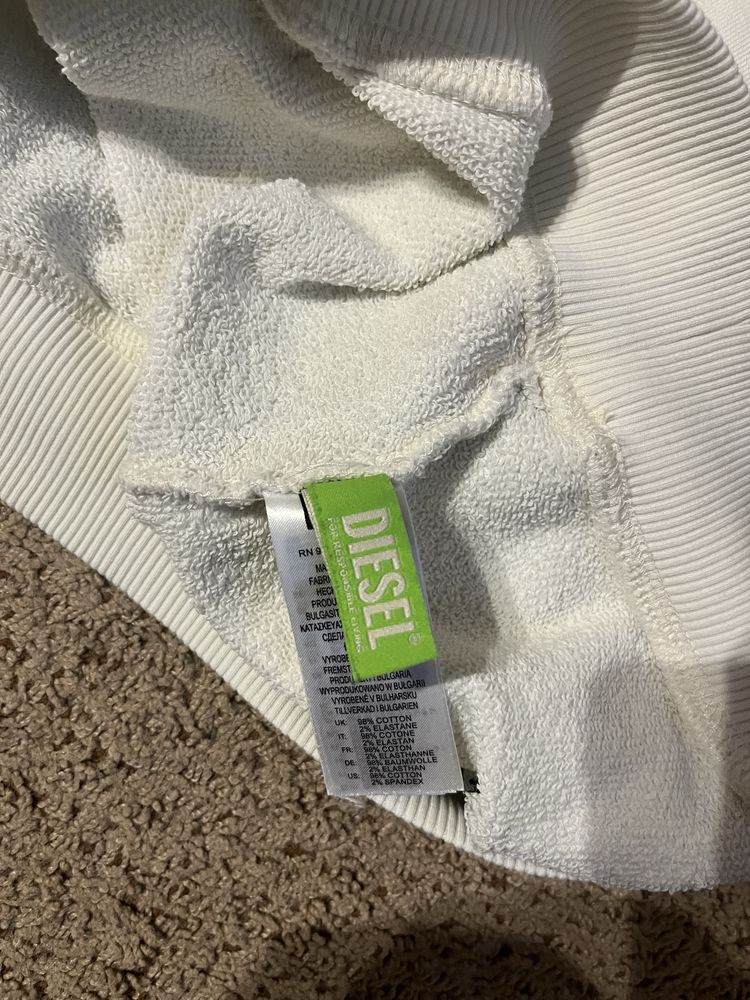 НОВЕ Оригінал Худі Diesel з принтами та вишивкою кофта світшот