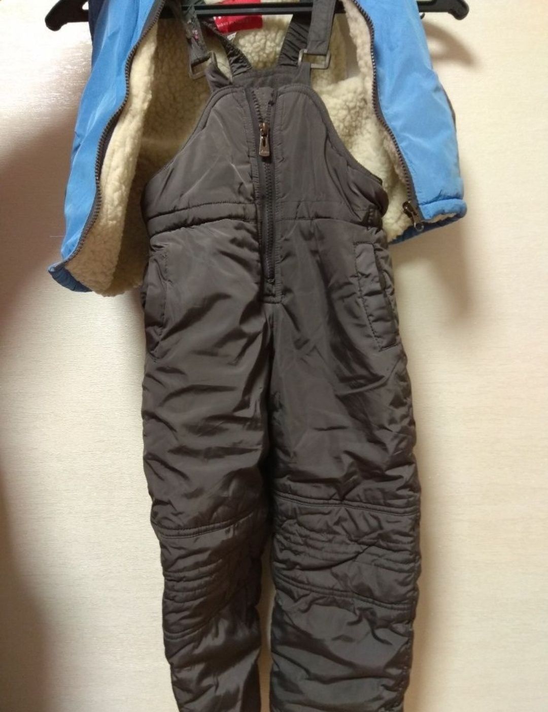 Зимний комбинезон с курткой и жилеткой 98 см полномерный