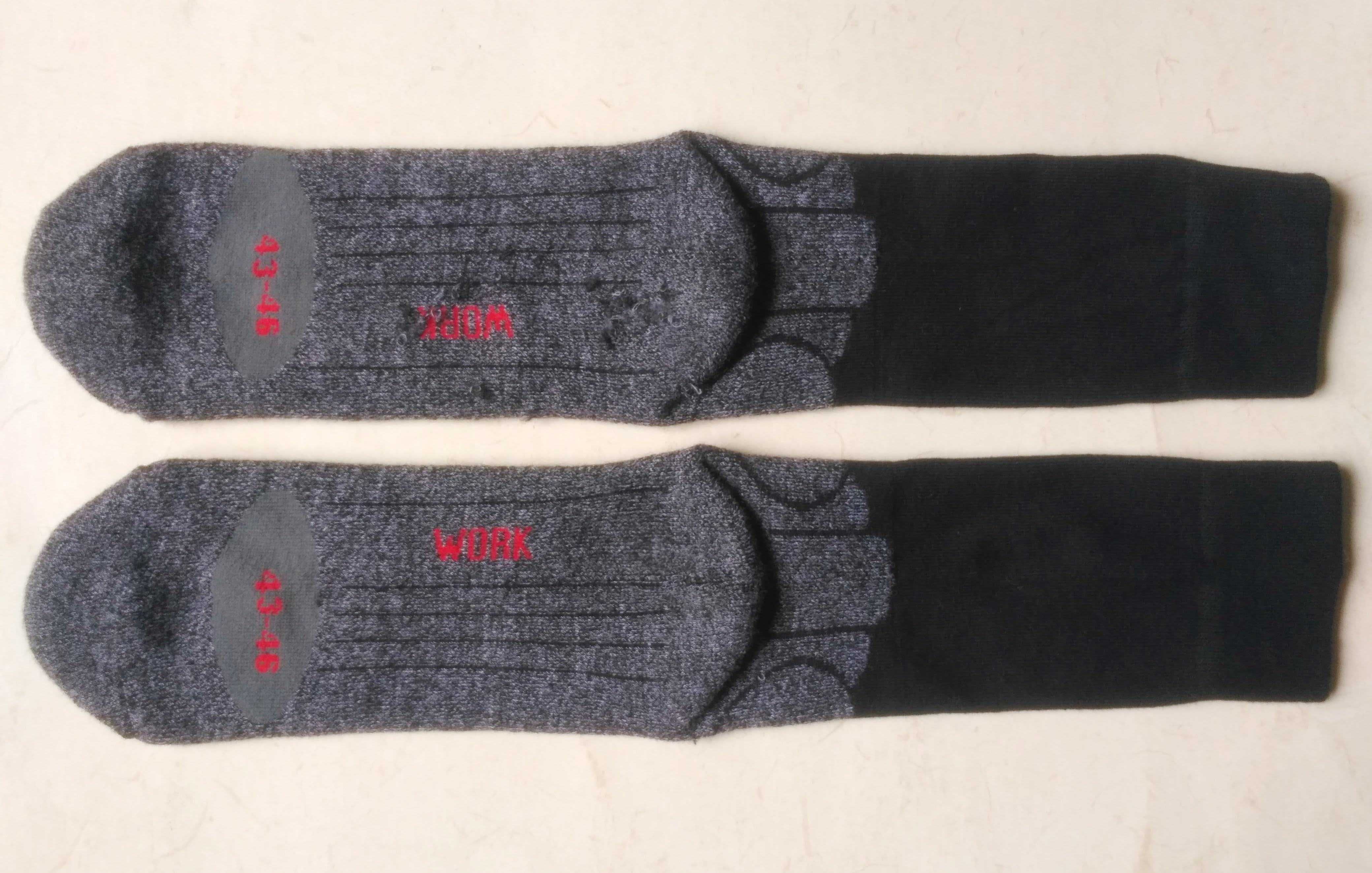 Шкарпетки WORK 43-46 R/L darkgrey-black в'язані