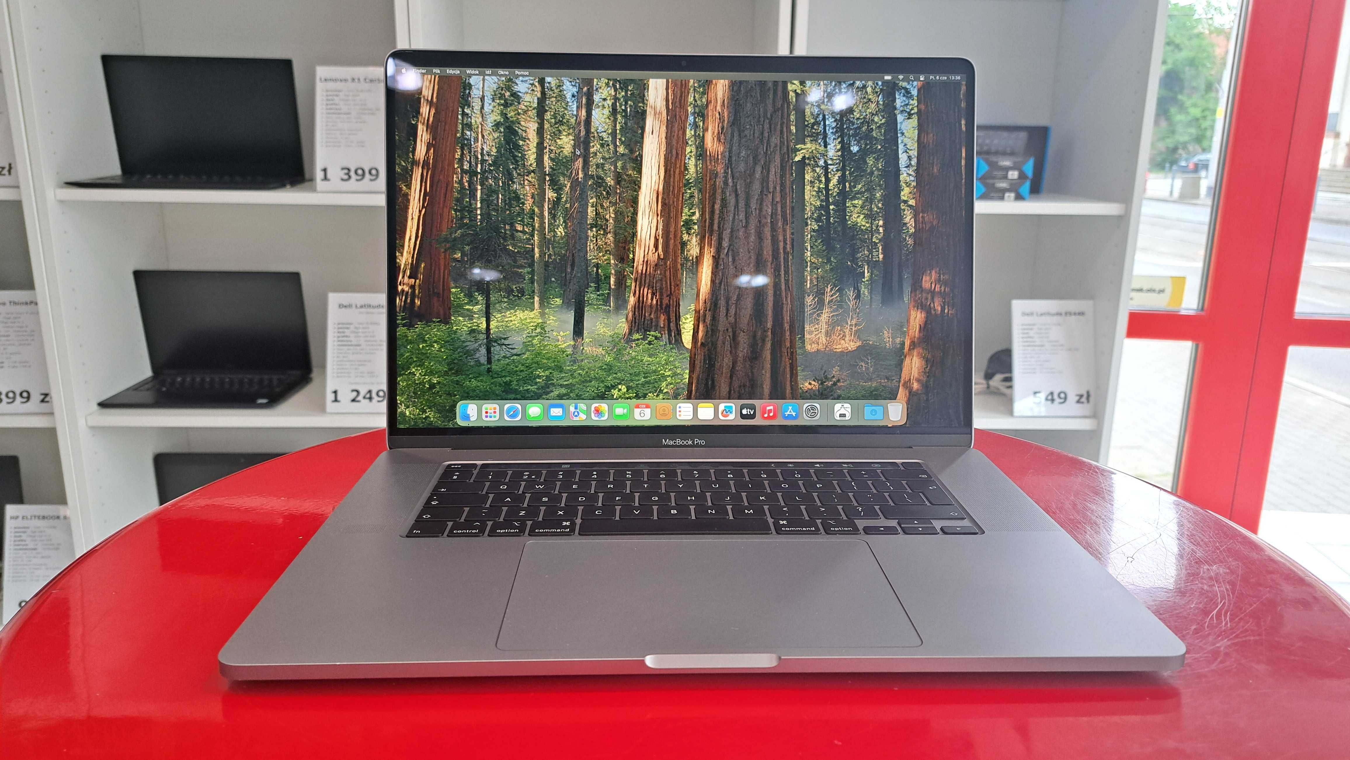Jak Nowy Laptop Apple Macbook Pro 16" i7 9750h 16GB/500SSD Radeon Pro