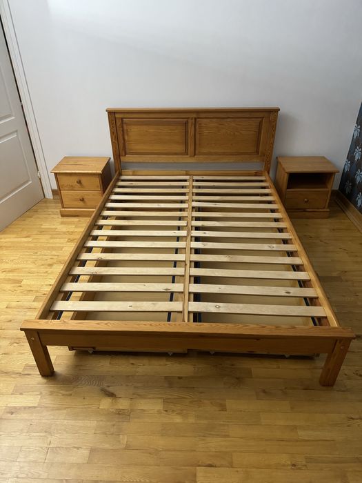 Lóżko drewniane sosnowe 150x200