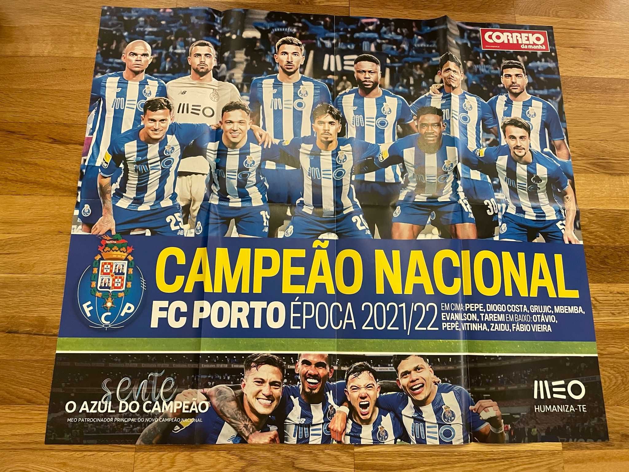Poster FCP Porto campeão nacional 2021/22