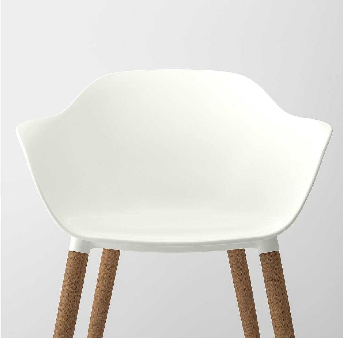 Krzesło z podłokietnikami IKEA GRÖNSTA, białe