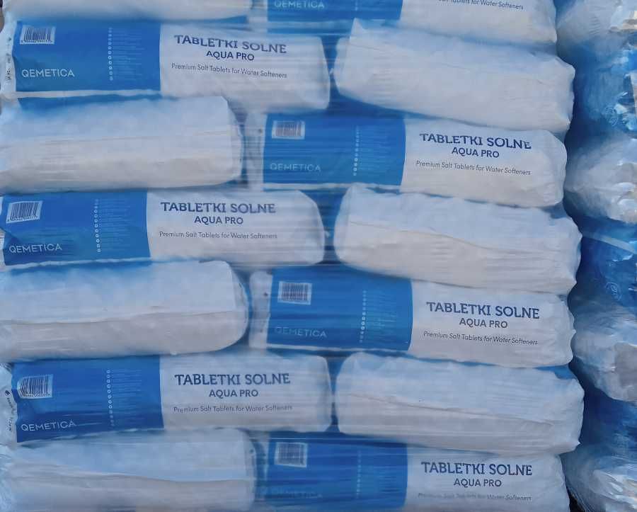 Tabletki solne Aqua Pro do systemów uzdatniania wody 1 tona z dostawą