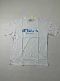 футболка Vetements Limited Edition Blue Logo Tee • S-M