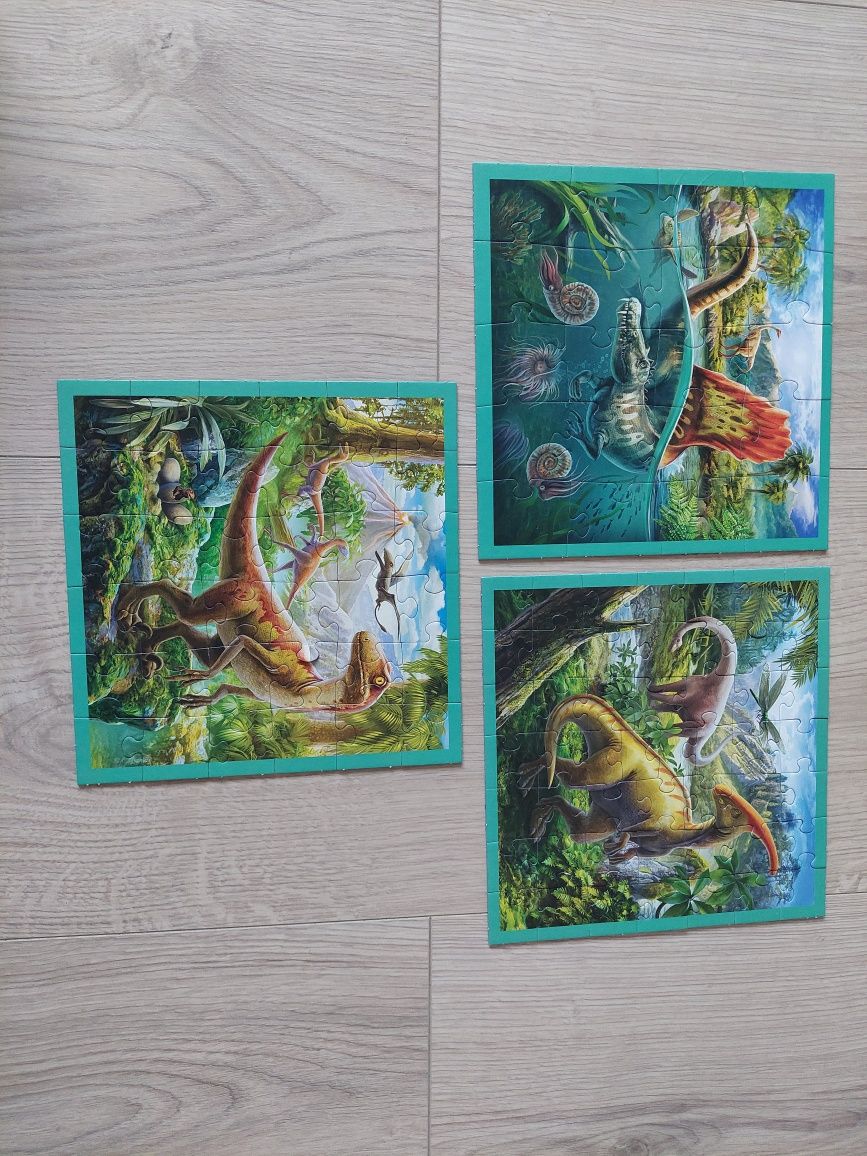 Puzzle Trefl 3w1 Dinozaury 4+