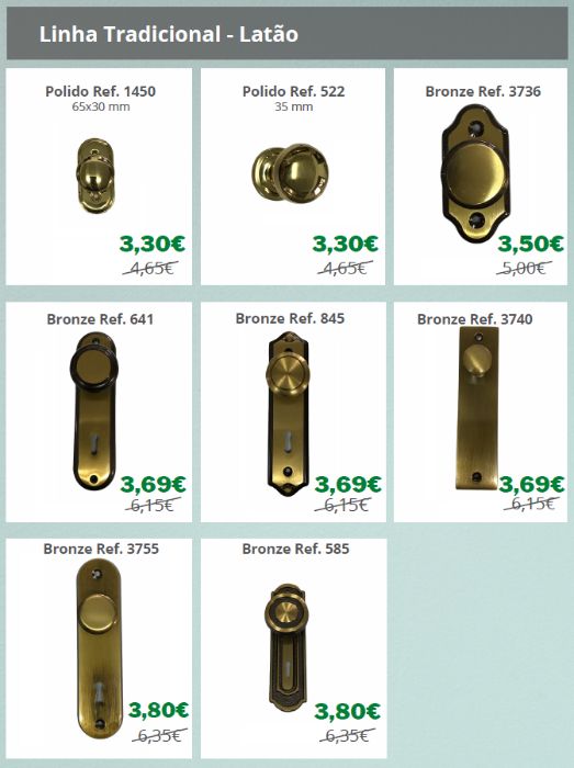 Puxadores Móveis Low Cost (novos - somos distribuidores)