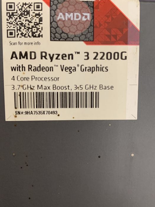 Ryzen 2200g  vega 8