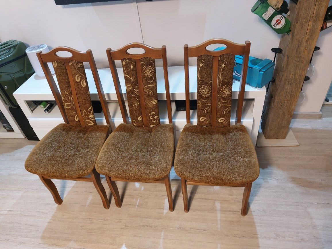 Krzesło drewniane tapicerowane