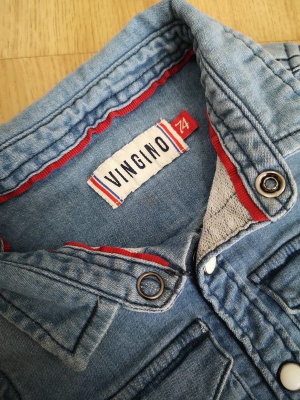 Camisa jeans 74cm Vingino