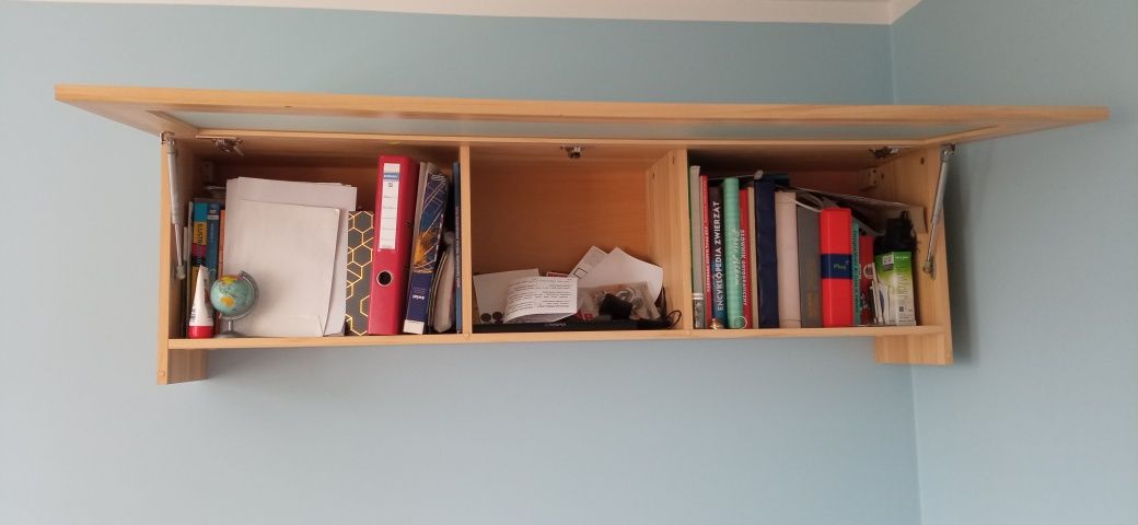 Szafka wisząca biblioteczka witryna 140cm buk tatra BRW