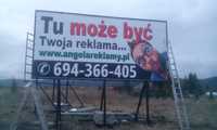 Wynajem billboardów, powierzchni reklamowych  Całe POMORZE