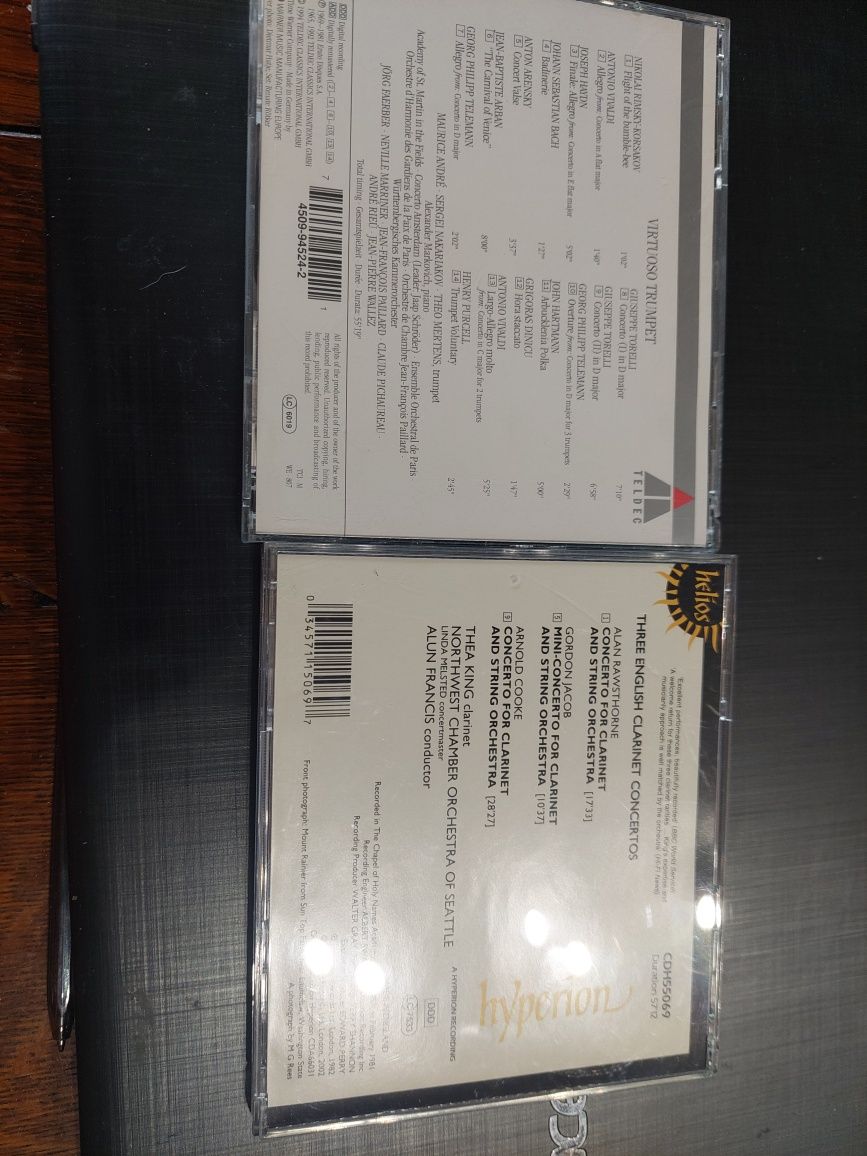 3 CDS trompete e clarinete concertos