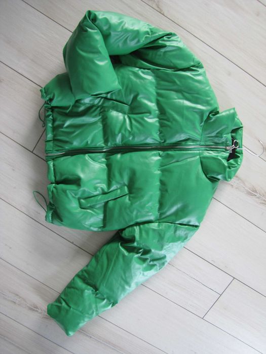 qu style, extra kurtka w pięknym zielonym kolorze, promocja