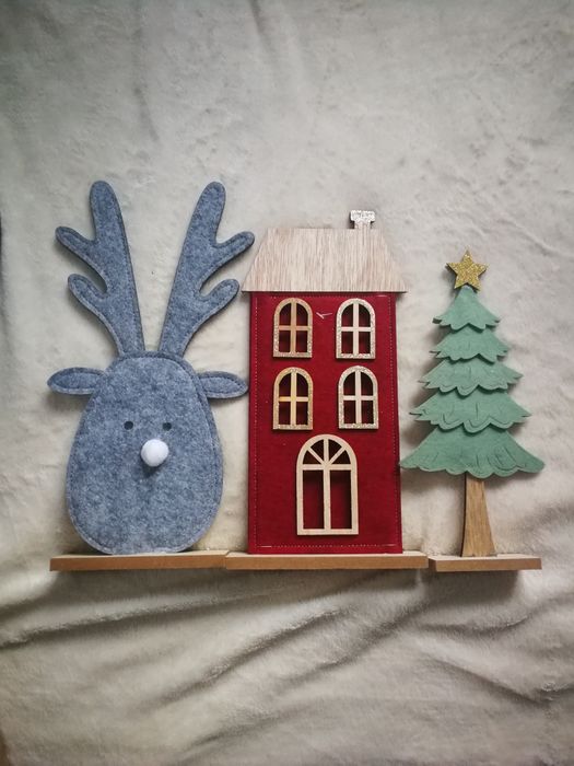 Świąteczne ozdoby choinka renifer Bomki ciastek mikołajki prezent