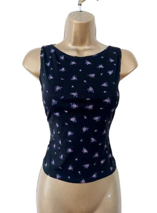 Vintage top z kwiatami S