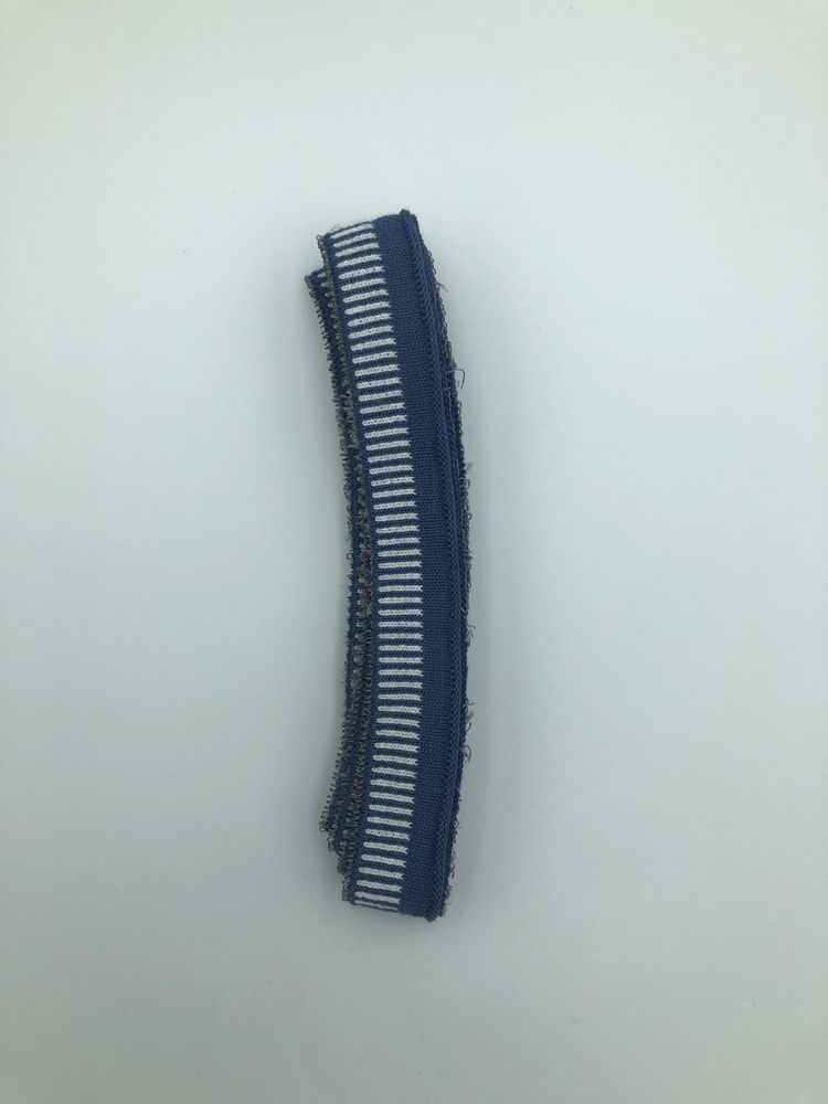 Ściągacz do kurtek/bluz niebiesko-biały 1,25 m. x 2 cm.