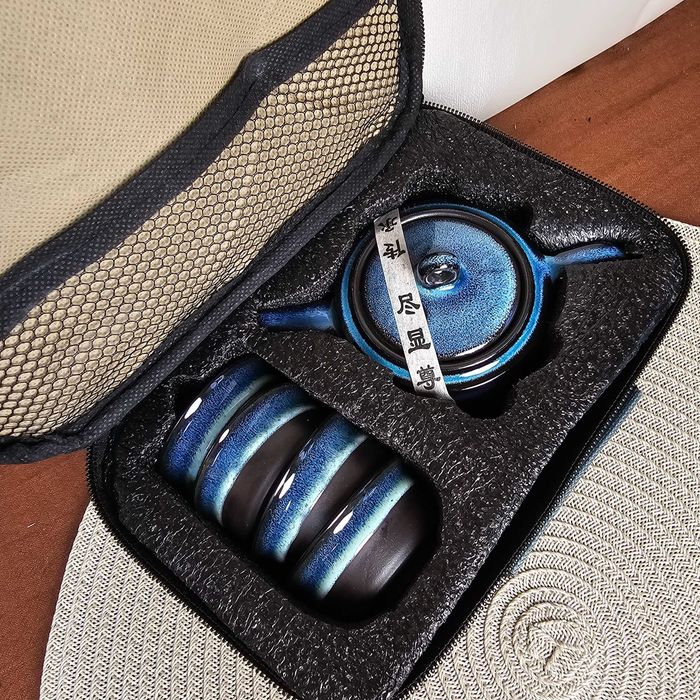 Дорожній сервіз ❱ китайський чайний набір у сумці ❰ Око дракона