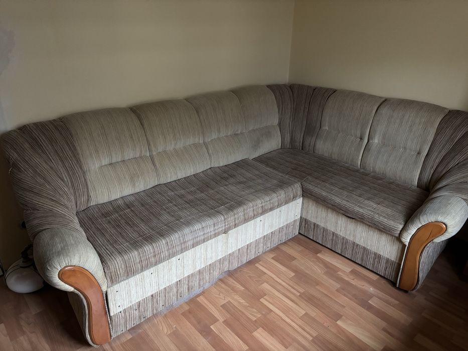 Duża kanapa sofa rozkładana z funkcją spania łóżko narożnik