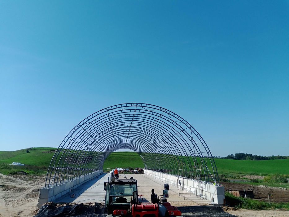 Hala łukowa , hala modułowa namiotowa , na bale , hale łukowe