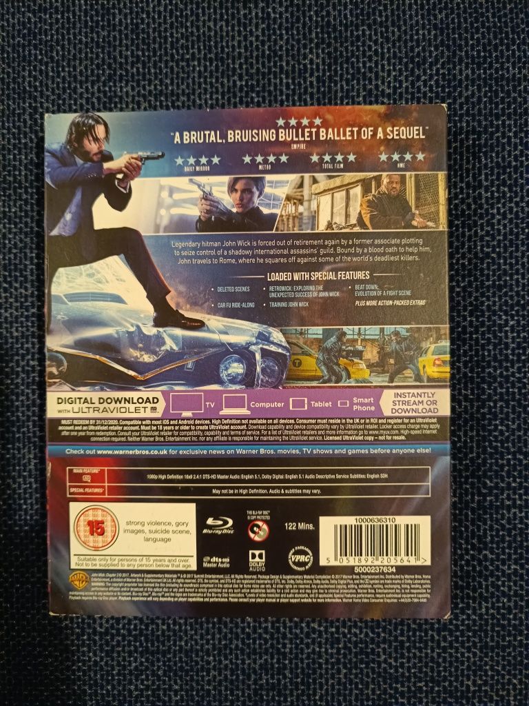 Blu ray do filme "John Wick 2" - Ed. Especial (portes grátis)