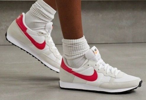 Oryginalne buty sportowe NIKE Challenger biało czerwone,38,5