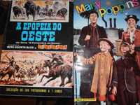 2 cadernetas de cromos completas-a epopeia oeste e mary poppins