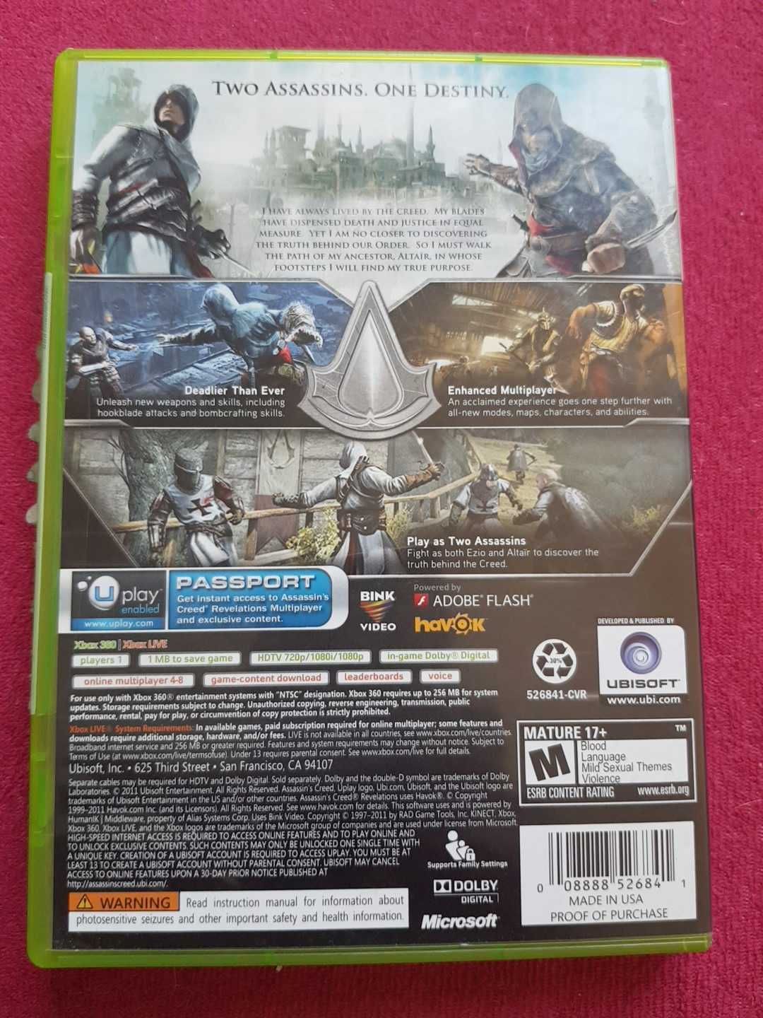 Assassin creed revelations xbox 360