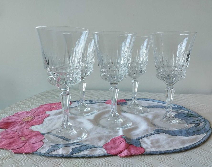 5 Copos pé alto de água