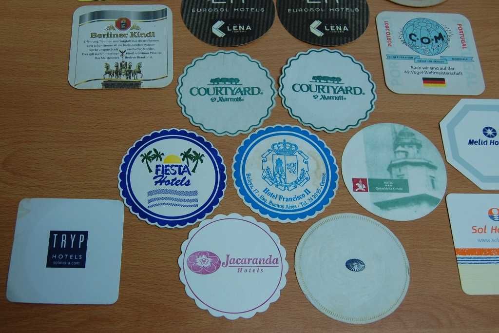 Bases de copos temáticas para colecionadores