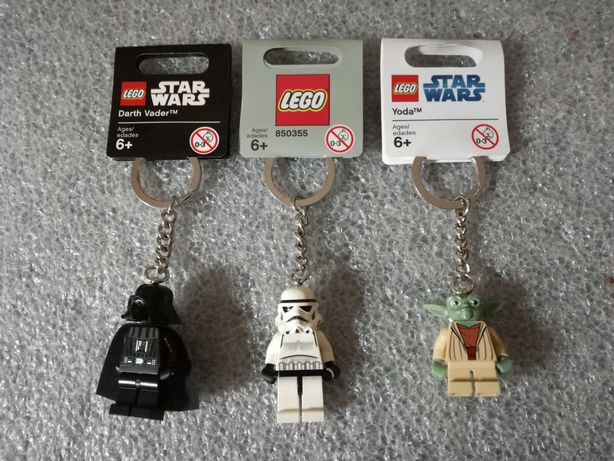 LEGO Porta chaves Star Wars Darth Vader Yoda Stormtrooper novos