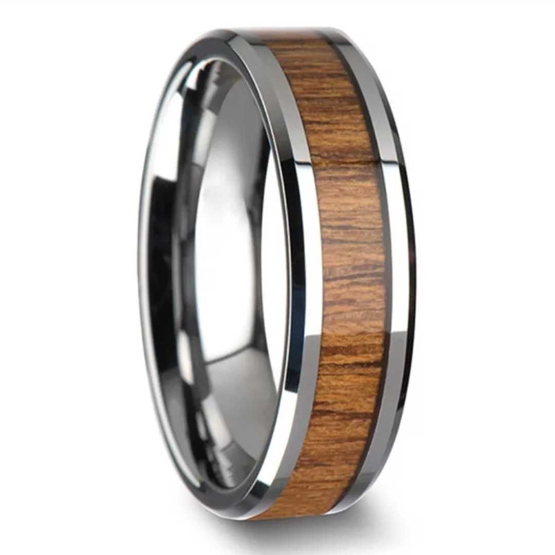 Кольцо на палец "деревянное", "под дерево" 10 размер