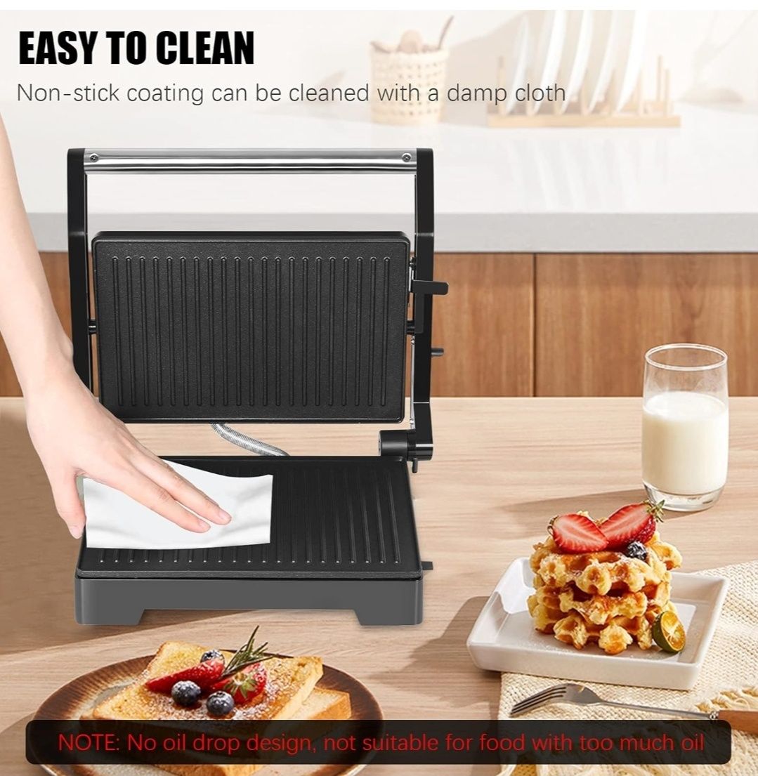 Opiekacz do kanapek panini grill 1000W Gotoll GLHS152D