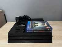 PS4 Pro 1000gb, FW 11.02 Pad, 2 Gry, Ładowarka, Okablowanie