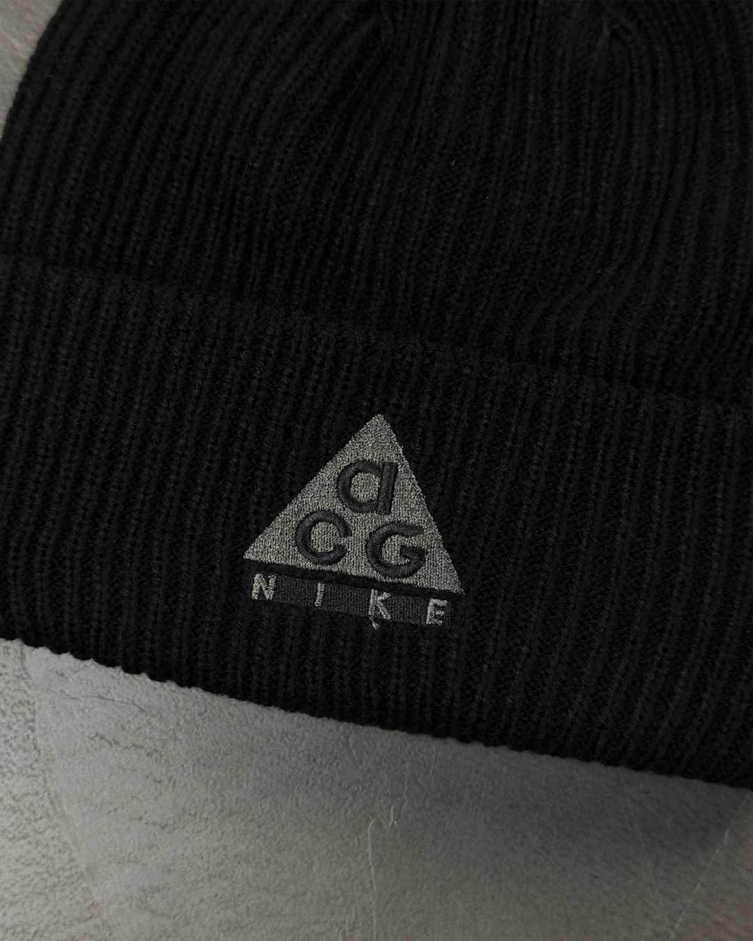 Шапка Nike ACG Beanie Black Logo Grey