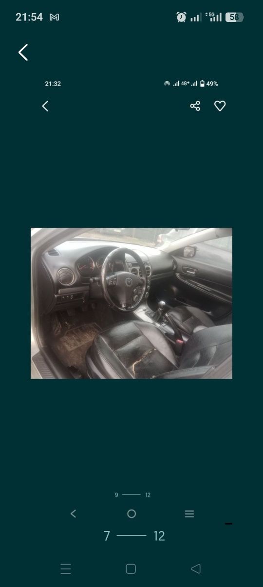 Mazda 6 2.0 gasóleo ano 2003so peças