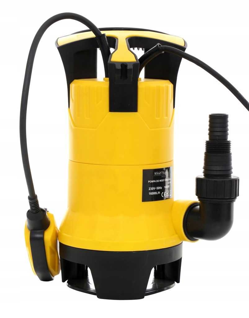 Pompa do Wody Brudnej Czystej 1650W 1" 1CAL  Pływak 16000l/h Sklep *