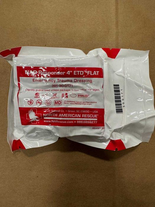 Бандаж North American Rescue Responder Emergency Trauma Dressing 4"