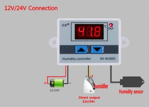 Регулятор влажности XH-W3005 12/220 В термостат терморугулятор