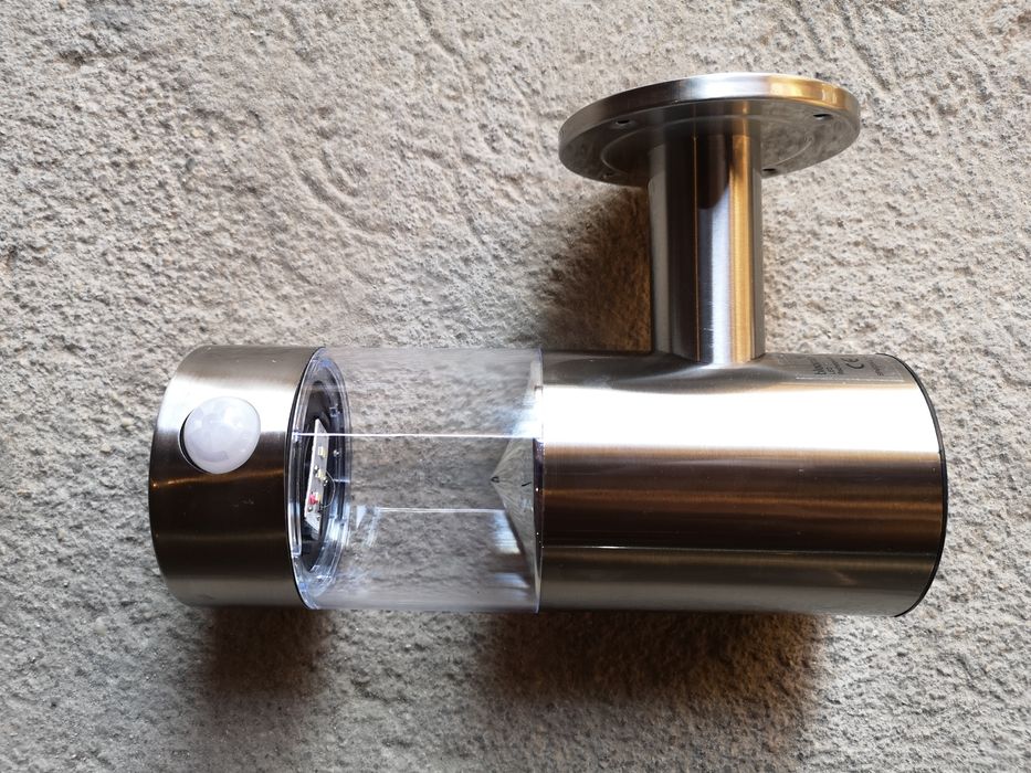 Lampa zewnętrzna ogrodowa inox