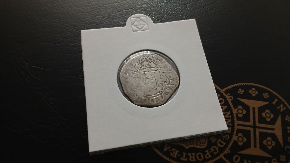 Moeda de prata Tostão de D. Afonso VI