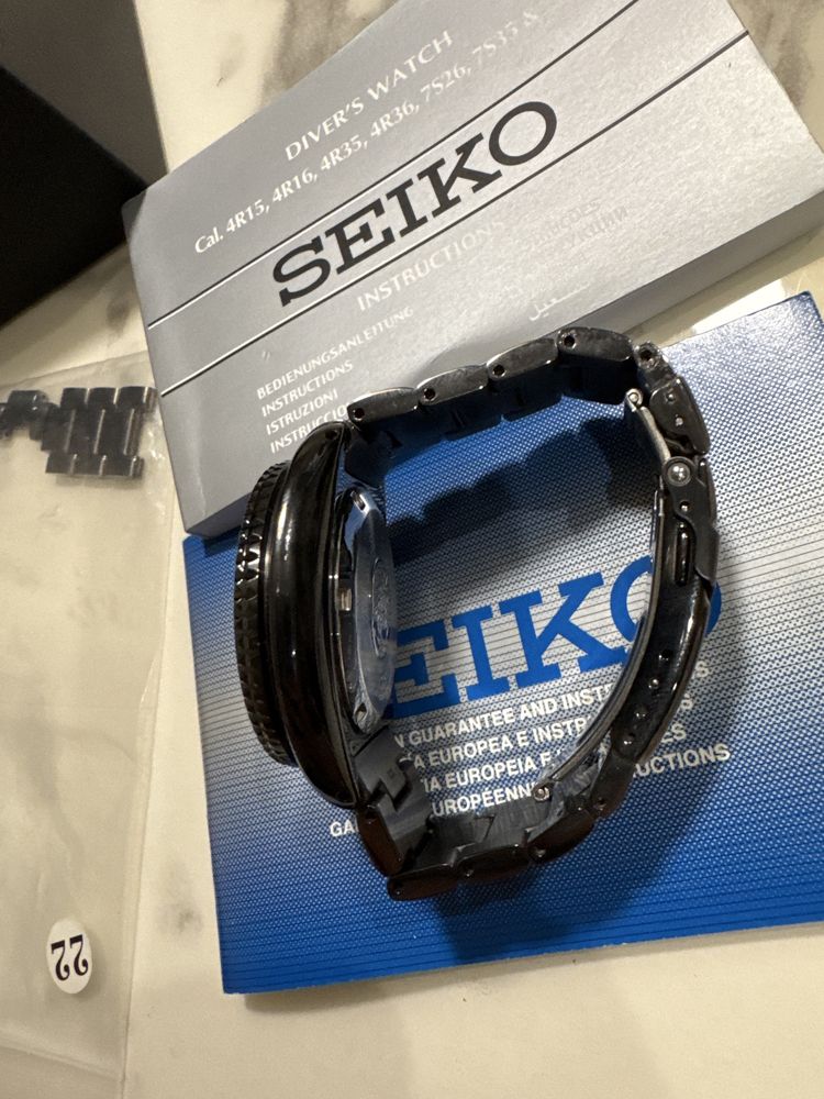 Relogio seiko save the ocean black ediçao limitada