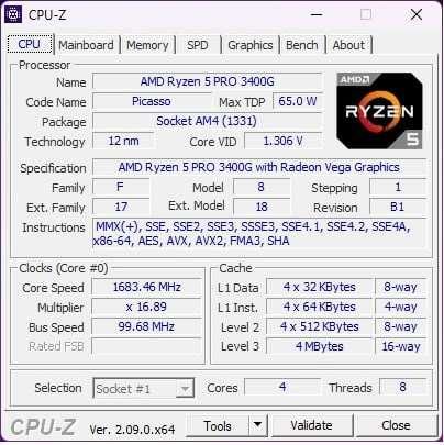 Процесор AM4 AMD Ryzen 5 PRO 3400G 3.7-4.2GHz