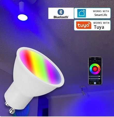 Inteligentna żarówka LED GU10 5W BT Bluetooth SmartLife Tuya