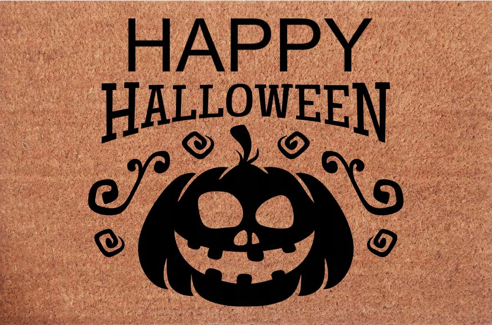 Wycieraczka kokosowa pod drzwI Halloween Happy Halloween Dynia Pumpkin