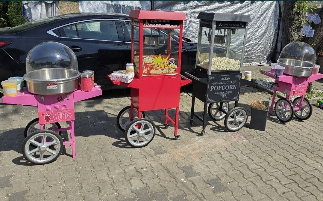 Wynajem dmuchaniec minionek maszyna do popcornu i waty cukrowej