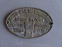 Medalha / chapa Direcção Geral dos Combustíveis - 1979