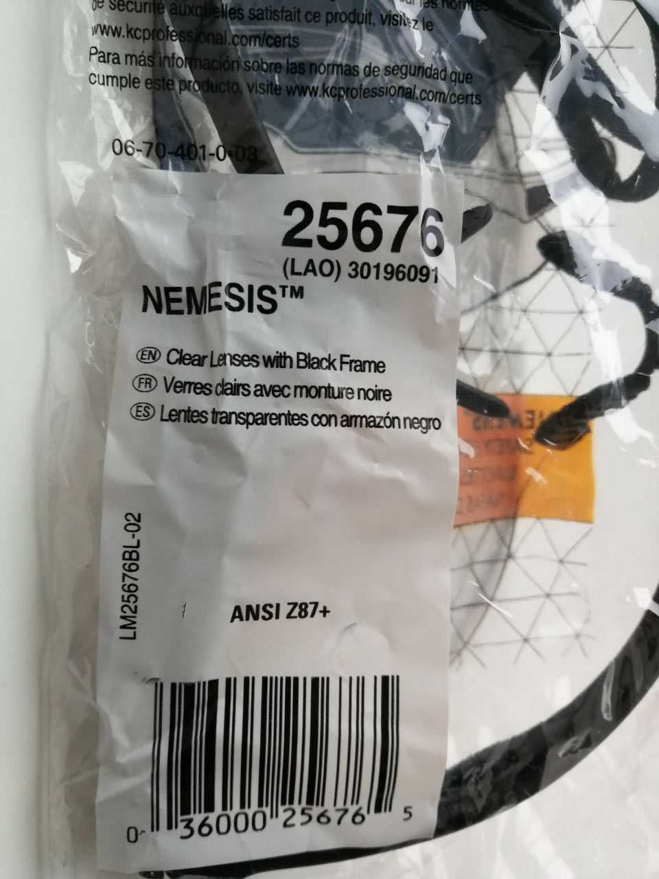 Окуляри захисні KleenGuard Nemesis V30 Safety Оригінал США